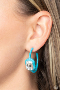 Call Me TRENDY - Blue Earrings - Paparazzi Accessories