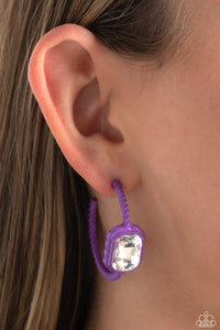 Call Me TRENDY - Purple Earrings - Paparazzi Accessories