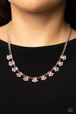 Tabloid Treasure - Pink Necklace - Paparazzi Accessories