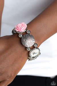 Optimistic Oasis - Pink Bracelet - Paparazzi Accessories
