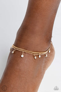 WATER You Waiting For? - Gold Anklet - Paparazzi Accessories