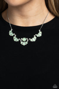 Dancing Dimension - Green Necklace - Paparazzi Accessories