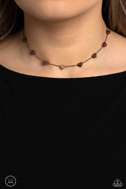 Public Display of Affection - Copper Necklace - Paparazzi Accessories