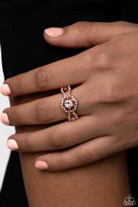 Will FLOWER - Copper Ring - Paparazzi Accessories