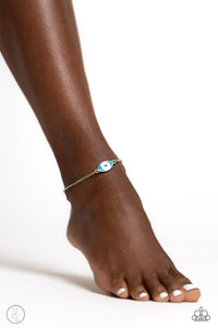 SEA You Later - Blue Anklet - Paparazzi Accessories