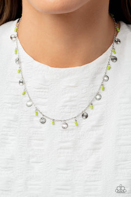 Sand Dollar Sass - Green Necklace - Paparazzi Accessories