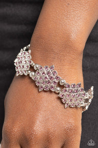 Scintillating Snowflakes - Purple Bracelet - Paparazzi Accessories