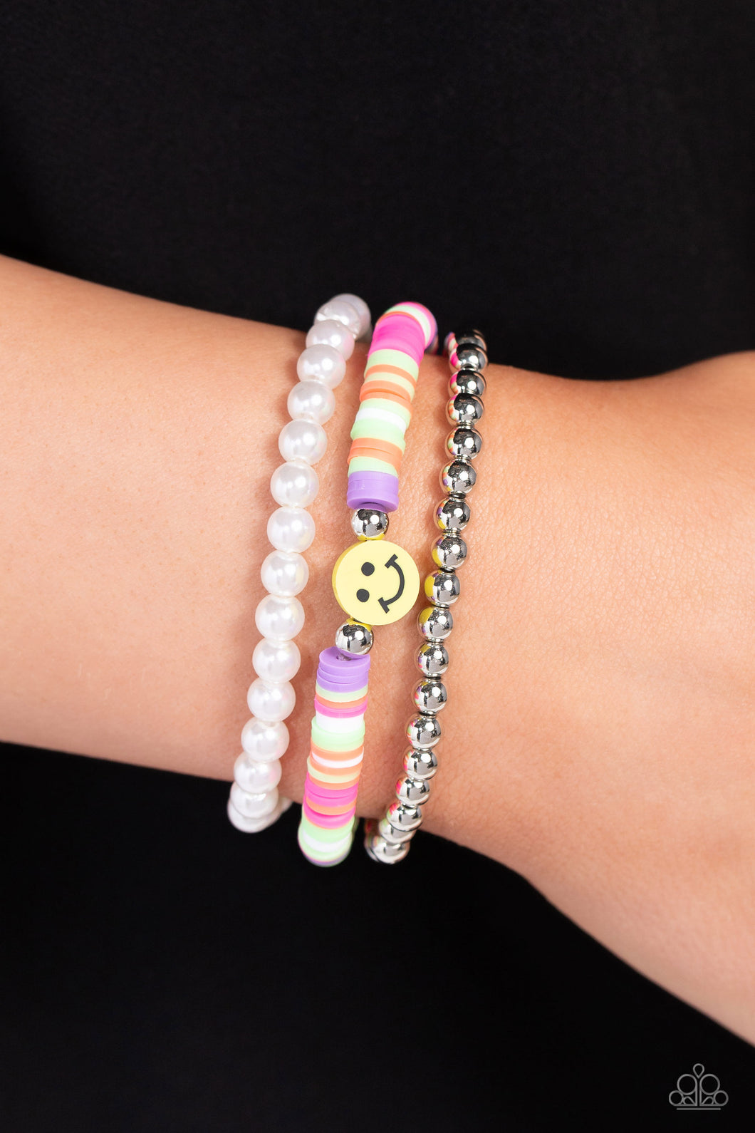 Run a SMILE - Purple Bracelet - Paparazzi Accessories