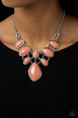 Dreamily Decked Out - Orange Necklace - Paparazzi Accessories