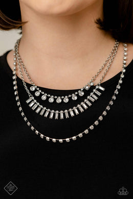 Dripping in Stardust - White Necklace - Paparazzi Accessories
