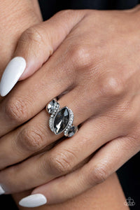Tilted Triplets - Silver Ring - Paparazzi Accessories