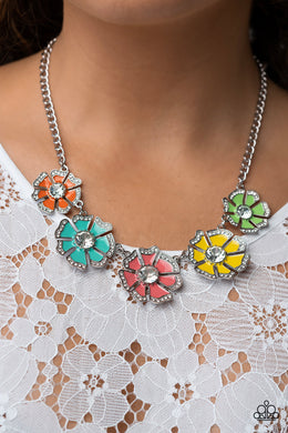Playful Posies - Multi Necklace - Paparazzi Accessories