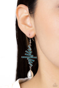 Timeless Tapestry - Blue Earrings - Paparazzi Accessories