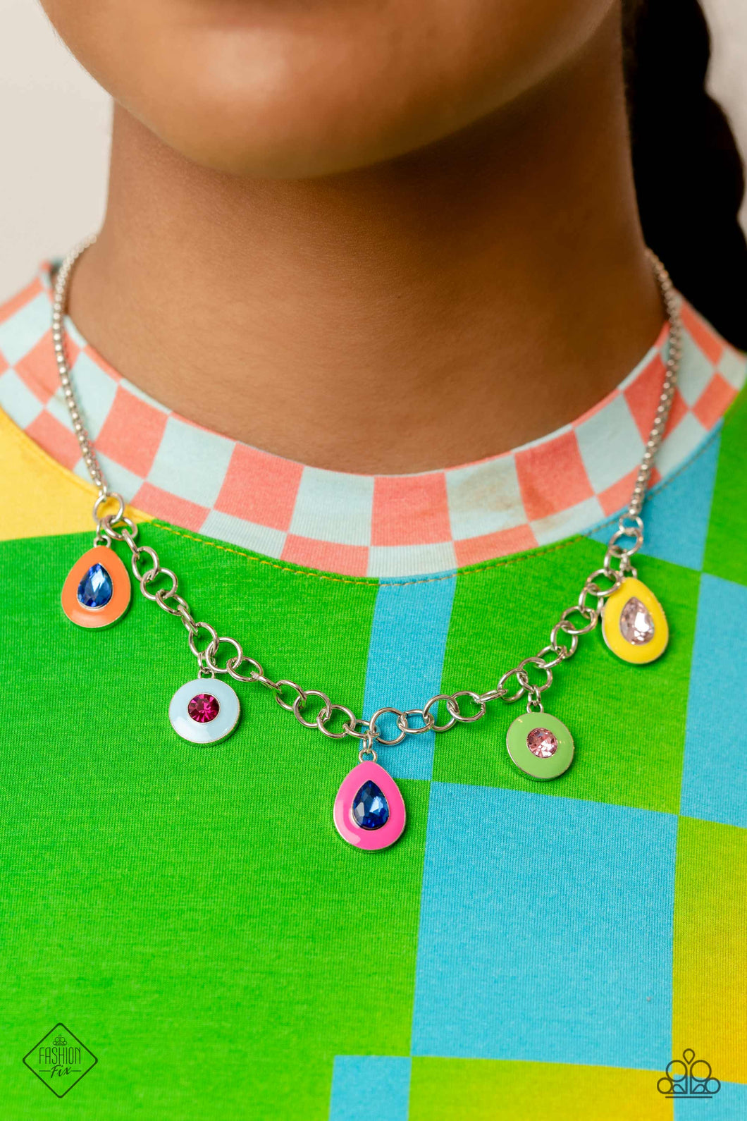 Colorblock Craze - Multi Necklace - Paparazzi Accessories