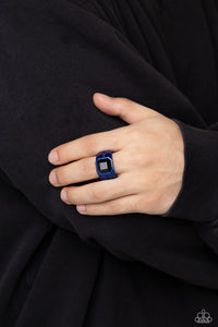 Daily Dominance - Blue Ring - Paparazzi Accessories