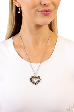 FLIRT No More - Silver Necklace - Paparazzi Accessories