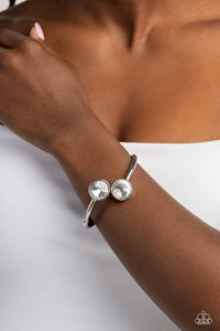 Daily Dazzle - White Bracelet - Paparazzi Accessories