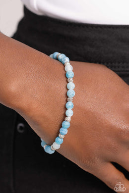 Ethereally Earthy - Blue Bracelet - Paparazzi Accessories