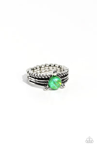 sinuous-spotlight-green-ring-paparazzi-accessories
