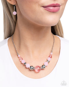 Disco Date - Pink Necklace - Paparazzi Accessories