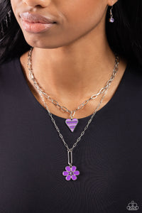Childhood Charms - Purple Necklace - Paparazzi Accessories