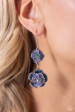 Intricate Impression - Blue Earrings - Paparazzi Accessories