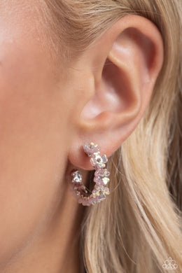 Floral Focus - Pink Earrings - Paparazzi Accessories