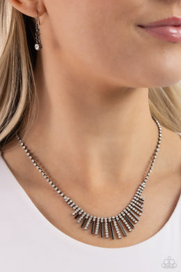 FLARE to be Different - Black Necklace - Paparazzi Accessories