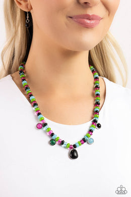 Colorfully California - Black Necklace - Paparazzi Accessories
