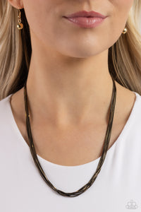 Salvaging Sass - Black Necklace - Paparazzi Accessories