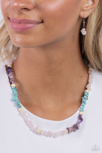 Soothing Stones - Pink Necklace - Paparazzi Accessories