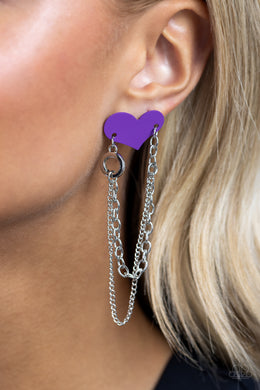 Altered Affection - Purple Post Earrings - Paparazzi Accessories
