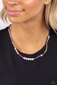 Happy to See You - Pink Necklace - Paparazzi Accessories