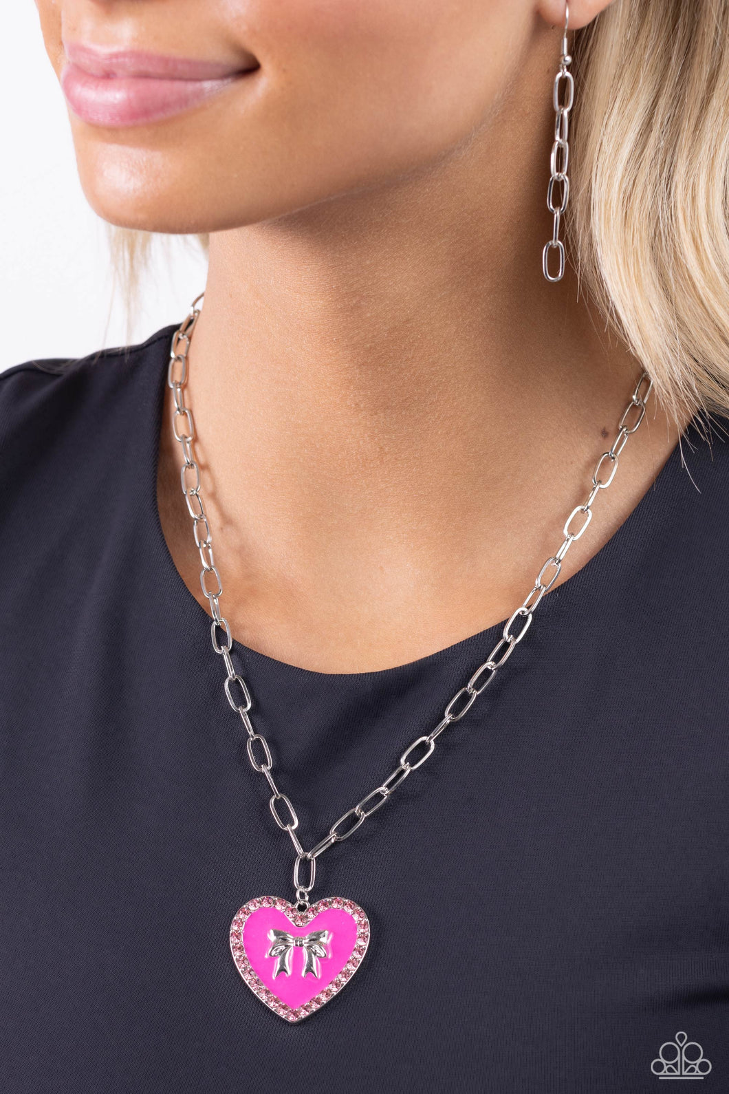 Romantic Gesture - Pink Necklace - Paparazzi Accessories