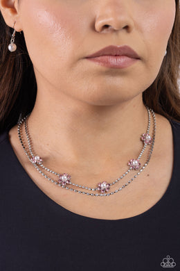 A SQUARE Beauty - Pink Necklace - Paparazzi Accessories