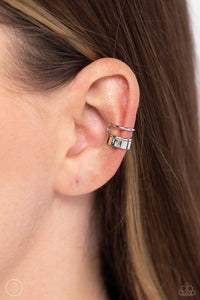 Never Look STACK - Silver Post Earrings - Paparazzi Accessories