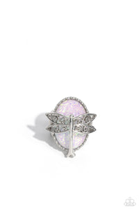 dragonfly-dazzle-white-ring-paparazzi-accessories