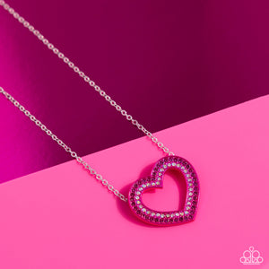 Hyper Heartland - Pink Necklace - Paparazzi Accessories
