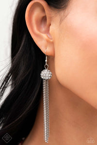Polished Paramount - White Earrings - Paparazzi Accessories