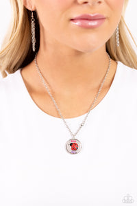 Lively Love Bug - Pink Necklace - Paparazzi Accessories