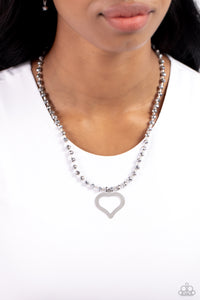 Faceted Factor - Silver Necklace - Paparazzi Accessories
