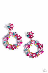 wreathed-in-wildflowers-multi-post earrings-paparazzi-accessories