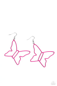 soaring-silhouettes-pink-earrings-paparazzi-accessories