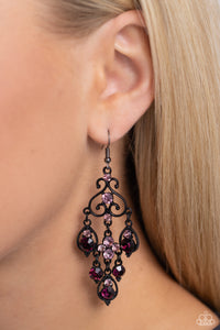 Regal Renovation - Purple Earrings - Paparazzi Accessories