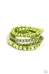punk-pattern-green-bracelet-paparazzi-accessories