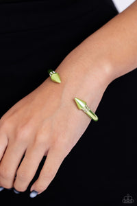 Punky Plot Twist - Green Bracelet - Paparazzi Accessories