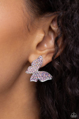 High Life - Pink Post Earrings - Paparazzi Accessories