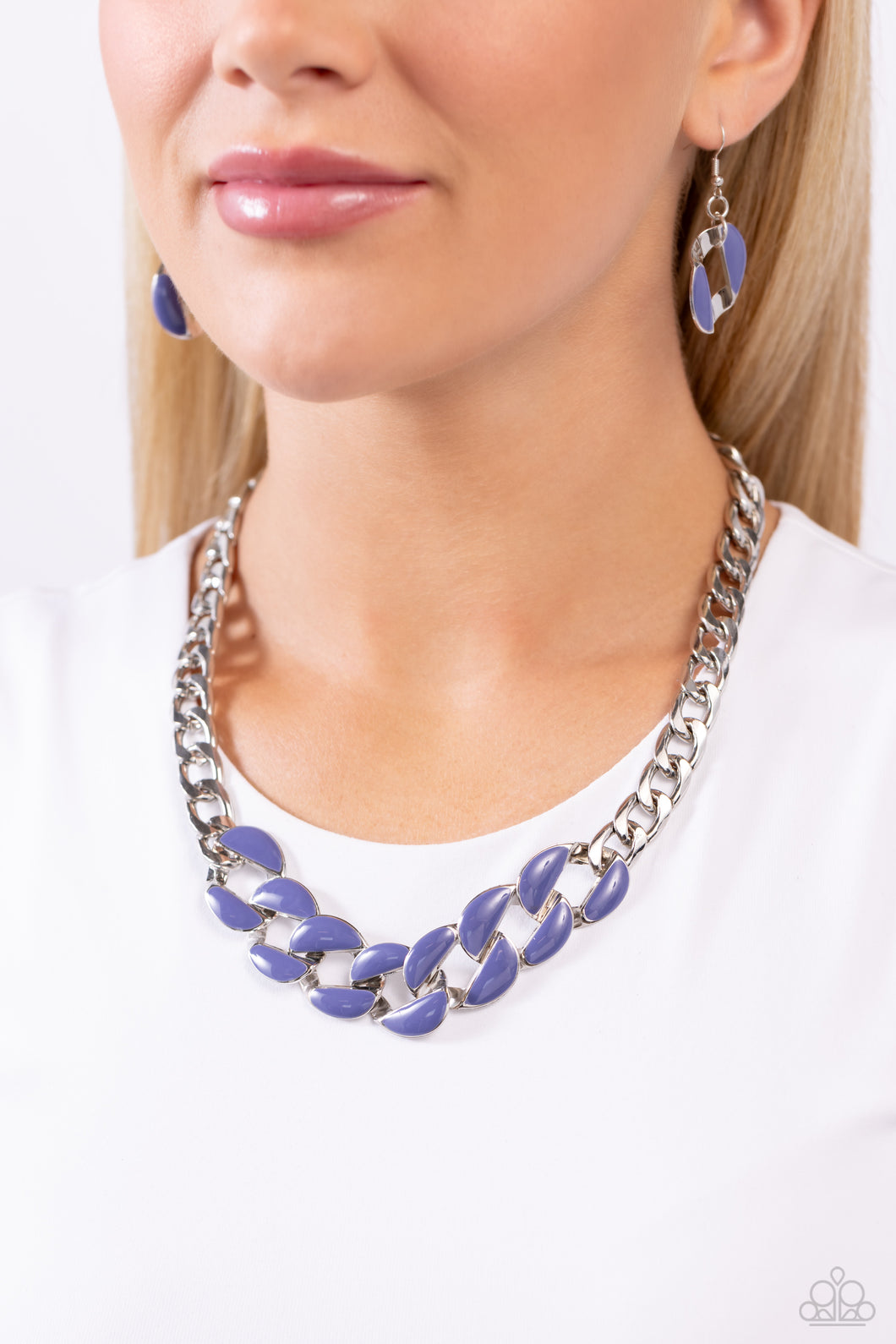 CURB Craze - Blue Necklace - Paparazzi Accessories