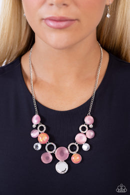 Corporate Color - Pink Necklace - Paparazzi Accessories