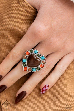 Desertscape Decadence - Brown Ring - Paparazzi Accessories